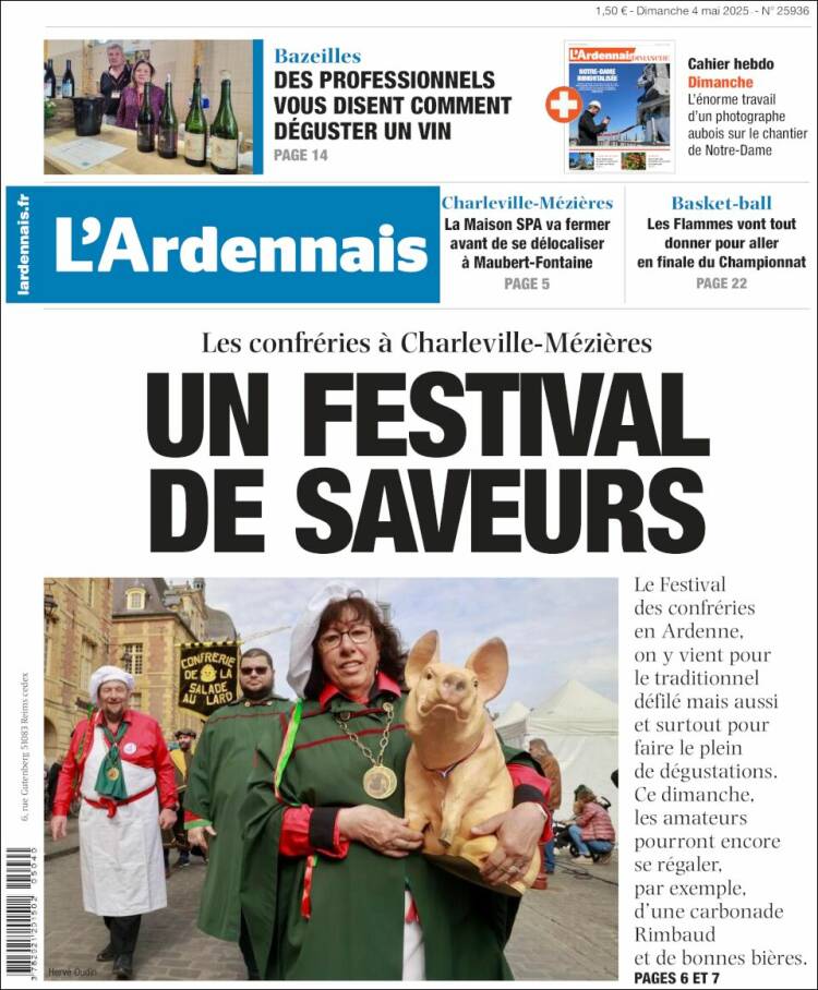 Portada de L'Ardenais (Francia)