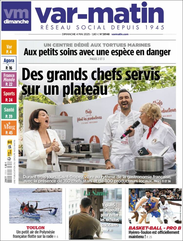 Portada de Var-Matin (Francia)