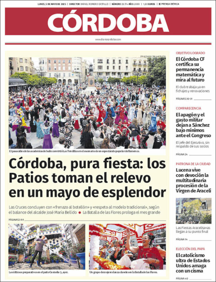 Portada de Diario de Córdoba (España)