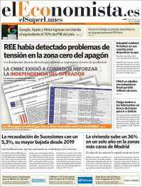 Portada de El Economista (España)