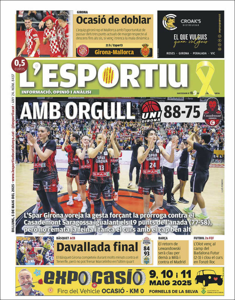Portada de L'Esportiu : Girona (España)