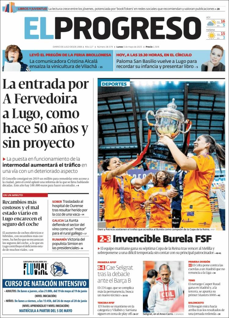 Portada de El Progreso (España)