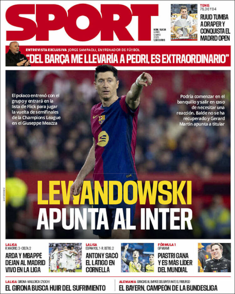 Portada de Sport (España)