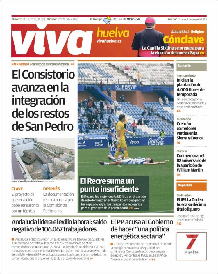 Portada de Viva Huelva (España)