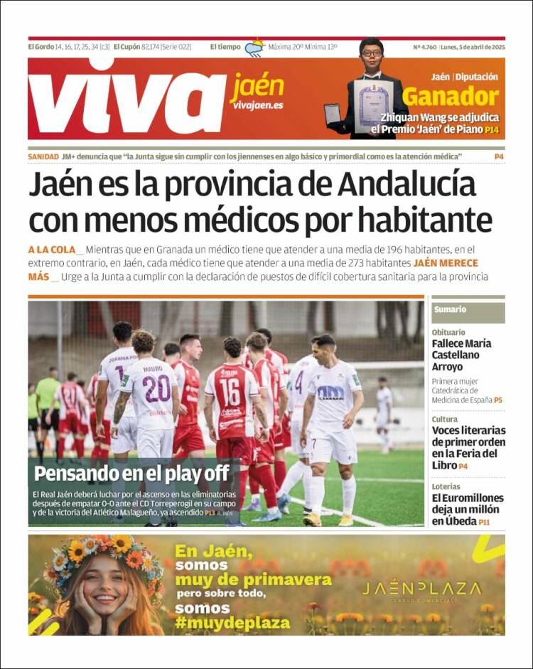 Portada de Viva Jaén (España)