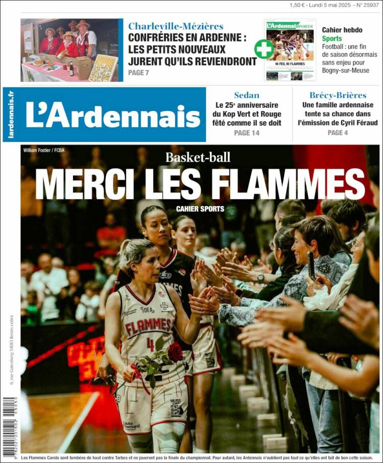 Portada de L'Ardenais (Francia)
