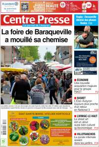 Portada de Centre Presse (Francia)
