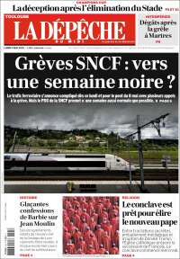 Portada de La Dépêche du Midi (Francia)
