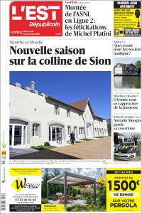 Portada de L'Est Republicain (Francia)