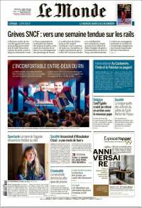 Portada de Le Monde (Francia)