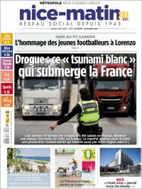 Portada de Nice-Matin (Francia)