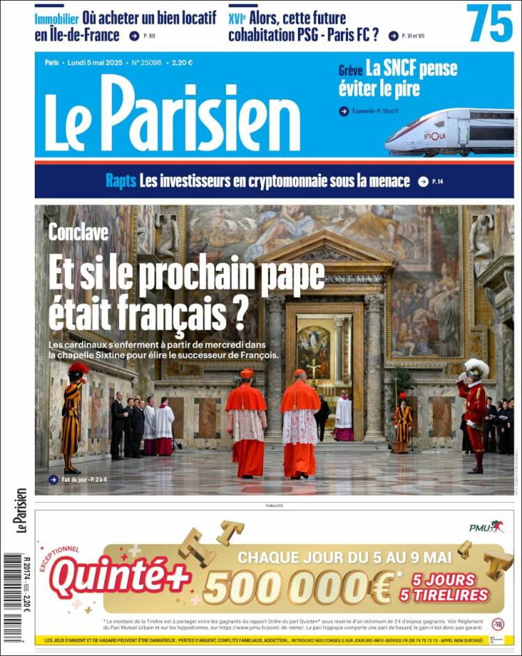 Portada de Le Parisien (Francia)