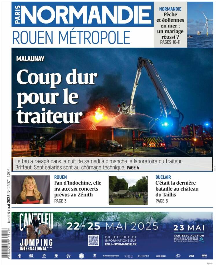 Portada de Paris Normandie (Francia)