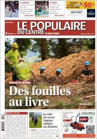 Portada de Le Populaire du Centre (Francia)