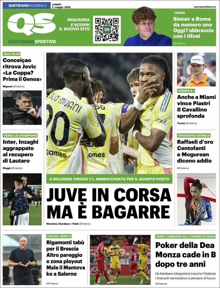 Portada de Quotidiano Sportivo (Italia)