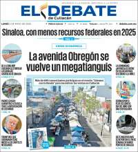 Portada de El Debate de Culiacán (Mexico)