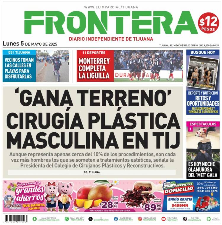 Portada de Frontera (México)