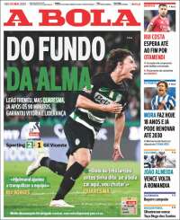 Portada de A Bola (Portugal)