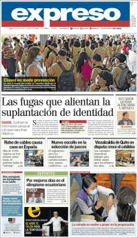 Portada de Expreso (Ecuador)