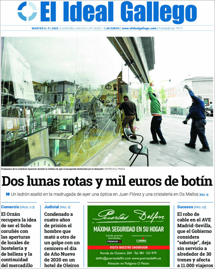 Portada de Diario de Arousa (España)