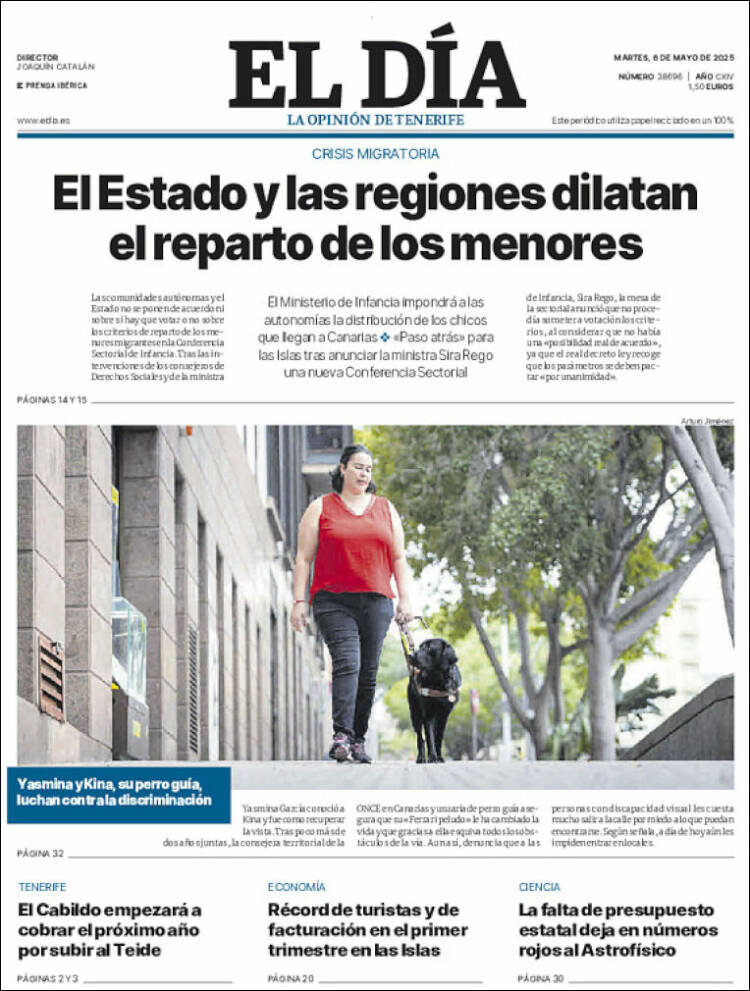 Portada de El Día (España)