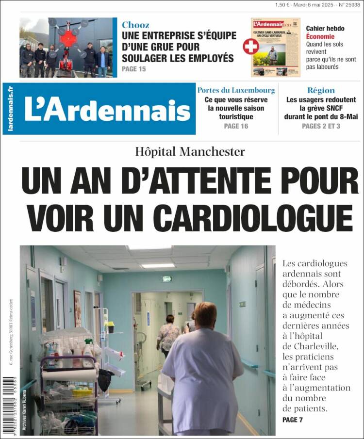 Portada de L'Ardenais (Francia)