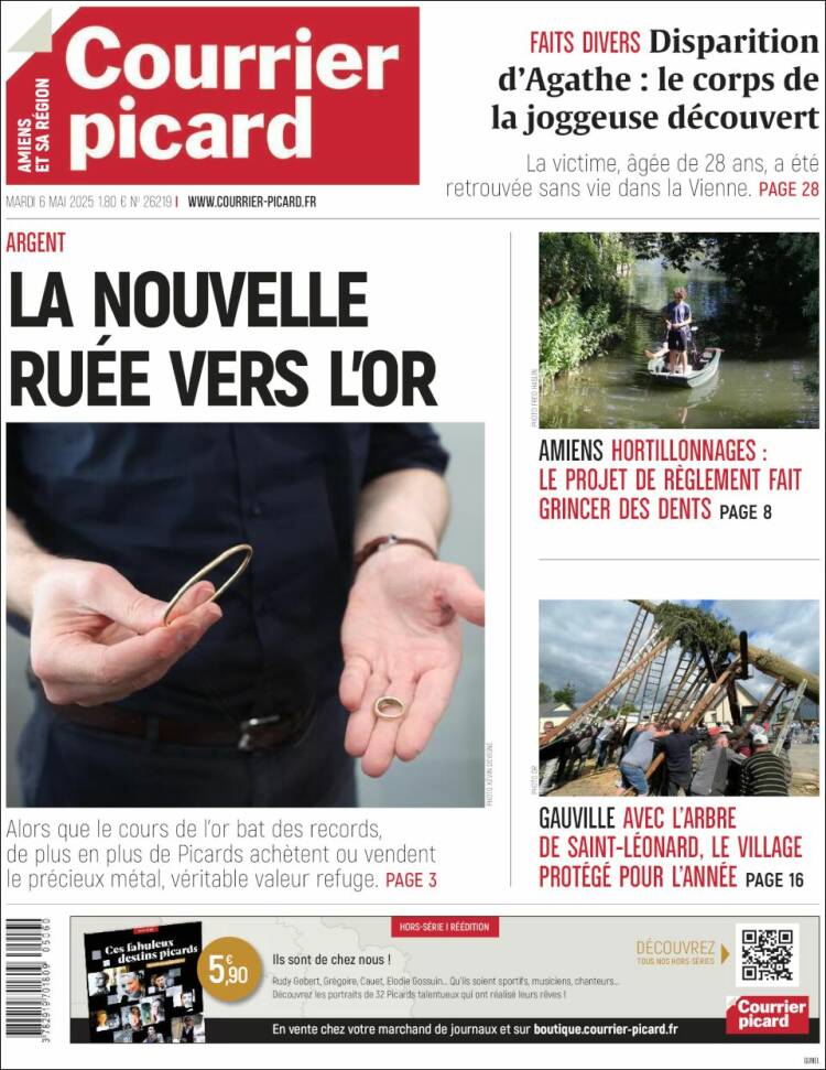 Portada de Courrier Picard (Francia)