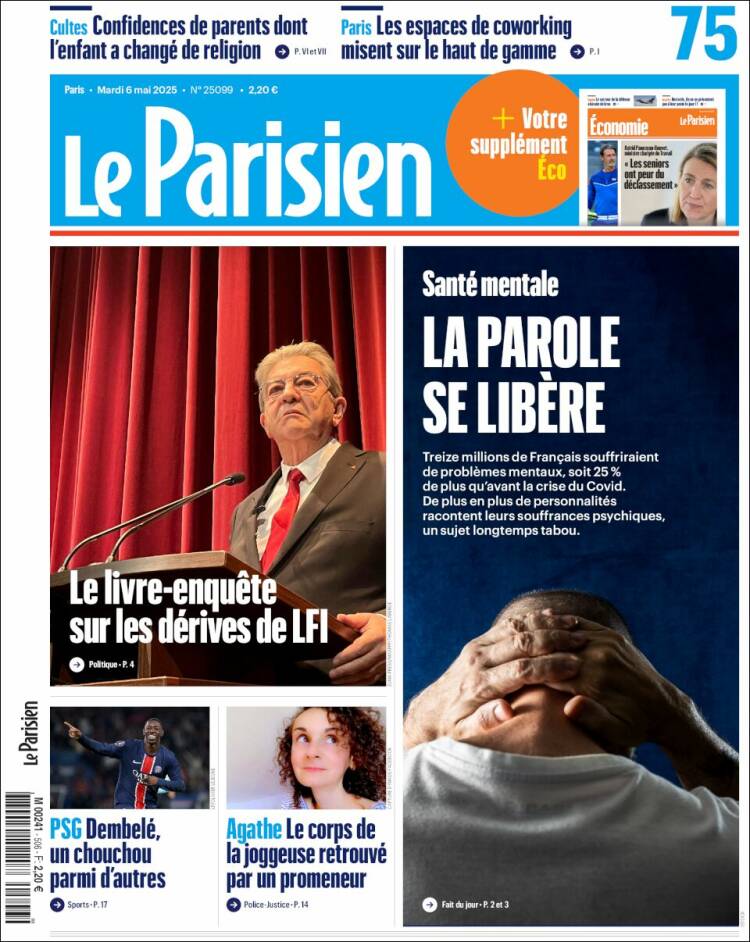 Portada de Le Parisien (France)