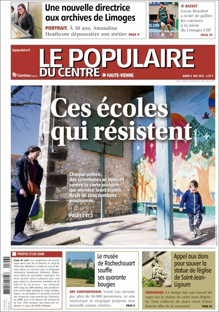 Portada de Le Populaire du Centre (France)