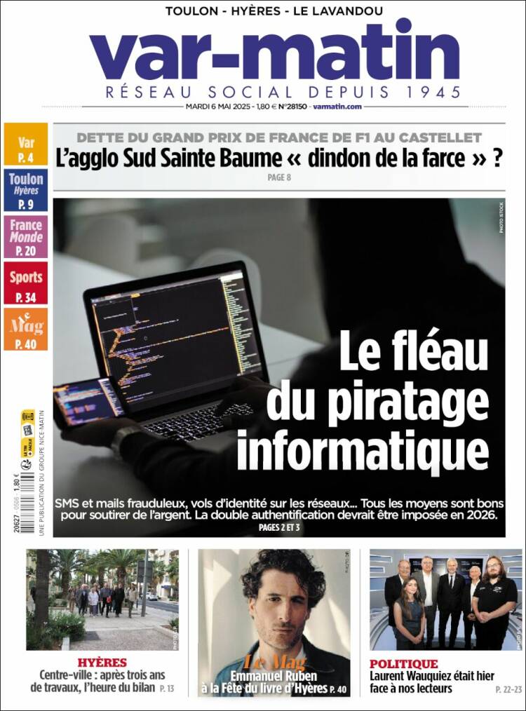 Portada de Var-Matin (Francia)