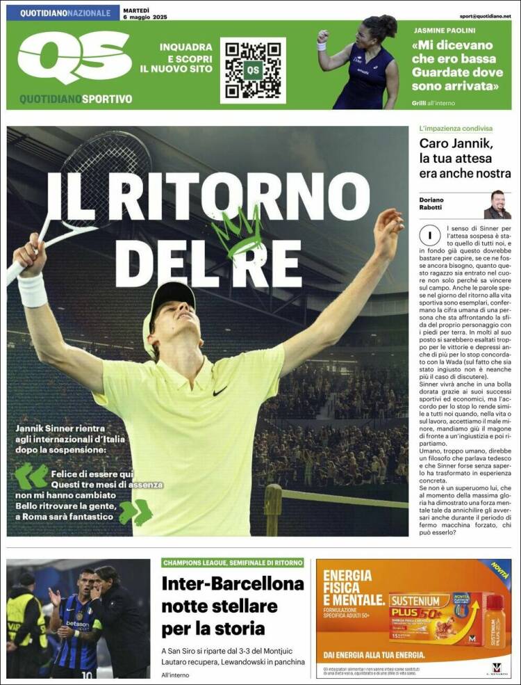 Portada de Quotidiano Sportivo (Italy)