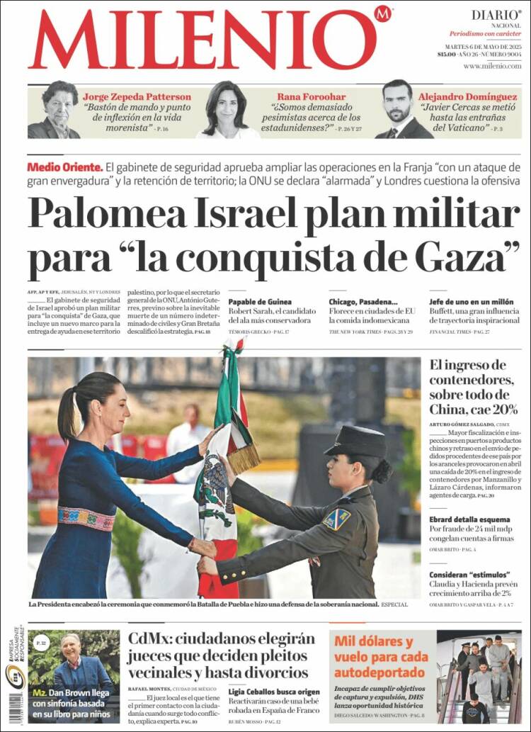 Portada de Milenio (México)