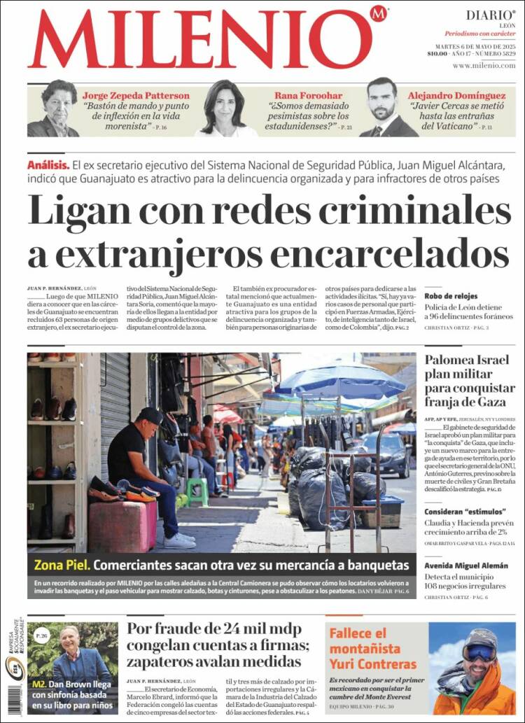 Portada de Milenio de León (México)