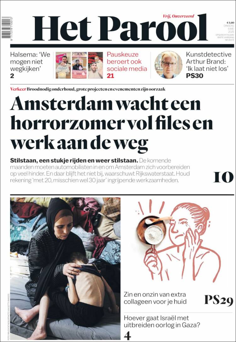 Portada de Het Parool (Países Bajos)