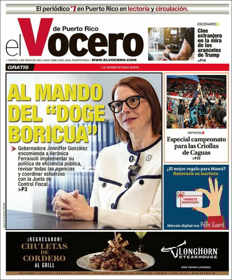 Portada de Vocero (Puerto Rico)