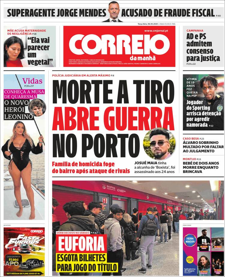 Portada de Correio da Manhã (Portugal)