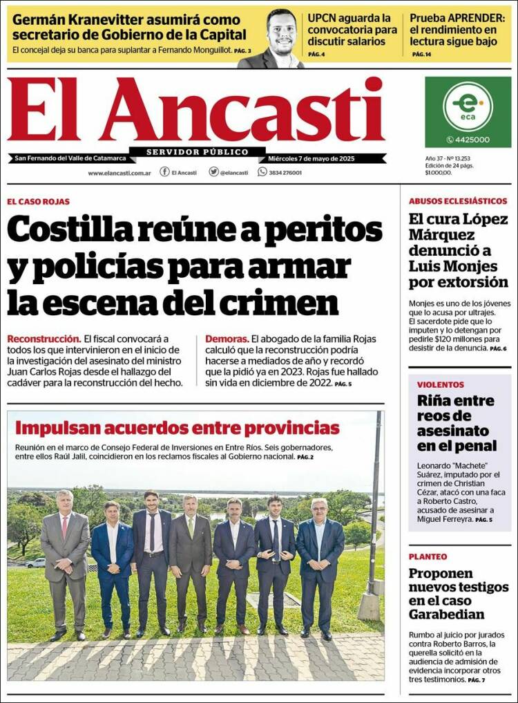 Portada de El Ancasti (Argentina)