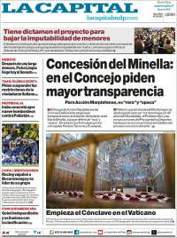 Portada de Diario La Capital - Mar del Plata (Argentina)