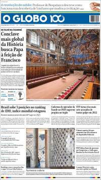 Portada de O Globo (Brasil)