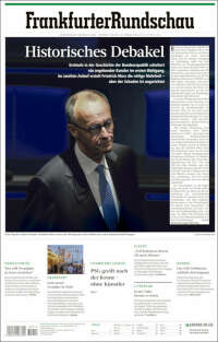 Portada de Frankfurter Rundschau (Germany)