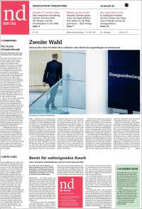 Portada de Neues Deutschland (Germany)