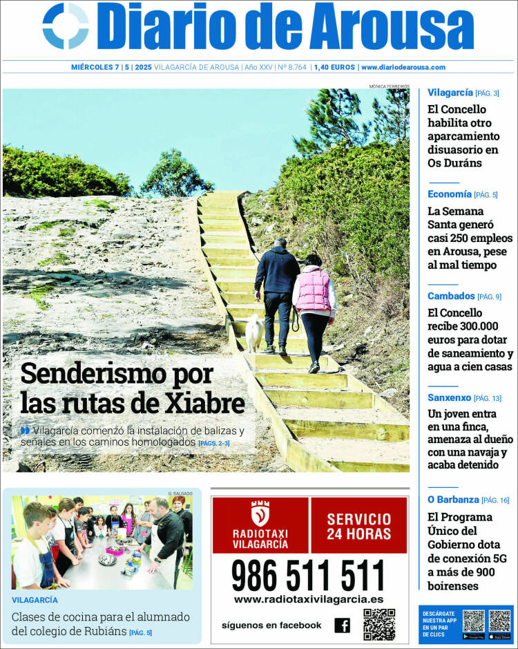 Portada de Diario de Arousa (España)