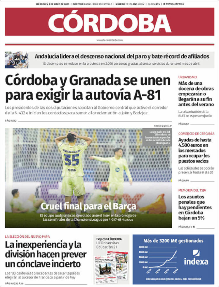Portada de Diario de Córdoba (España)