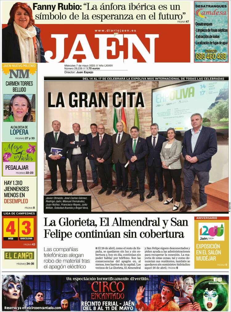 Portada de Diario Jaén (España)