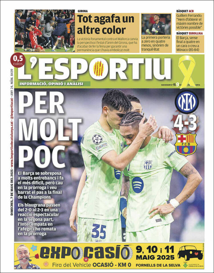Portada de L'Esportiu : Girona (España)