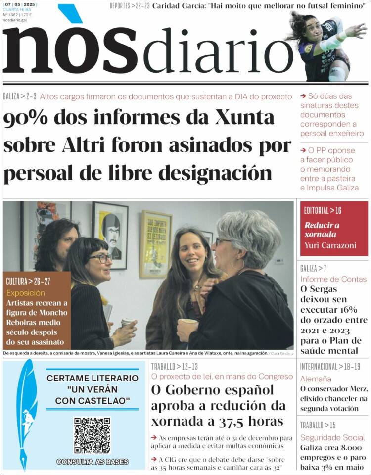 Portada de Nòs Diario (España)