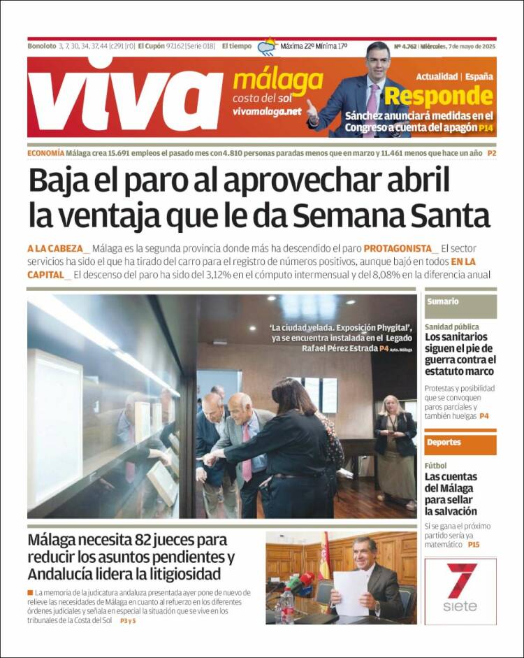 Portada de Viva Málaga (España)