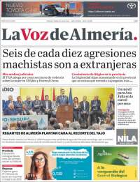 Portada de La Voz de Almería (España)