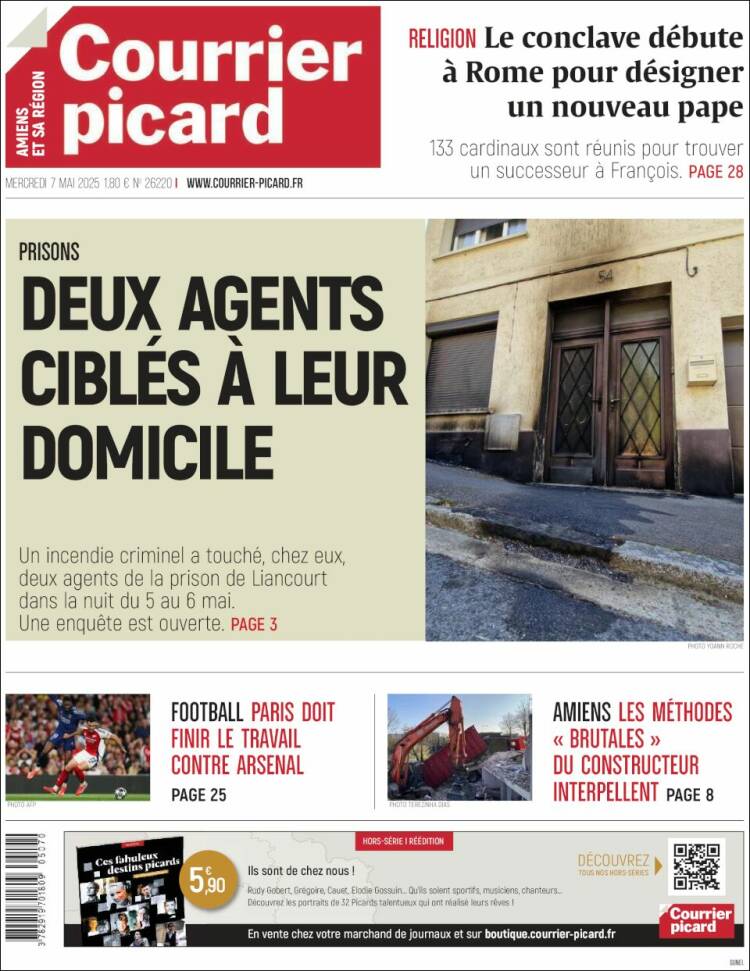 Portada de Courrier Picard (Francia)