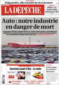 Portada de La Dépêche du Midi (France)